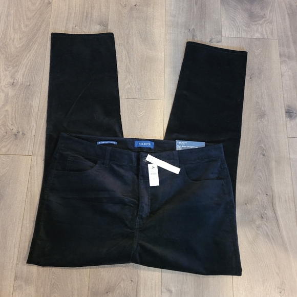 NWT Talbots black Flawless High-Waist Straight-Leg Women’s Size 16 pants Velvety - Picture 1 of 6